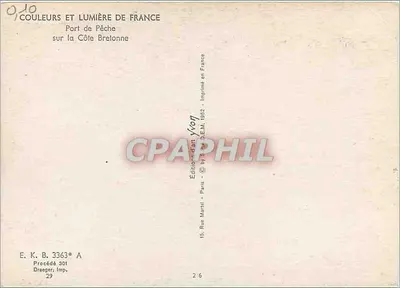 Puerto de Pesca en la Costa Brelonne — Ediciones Martil, París, 1962 — Reverso