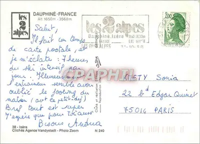 Ski w Słońcu — Les 2 Alpes — Dauphiné, Francja — Rewers