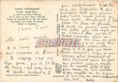 Puy Mary y Roche Noire — vista panorámica — Ediciones IRIS — Reverso