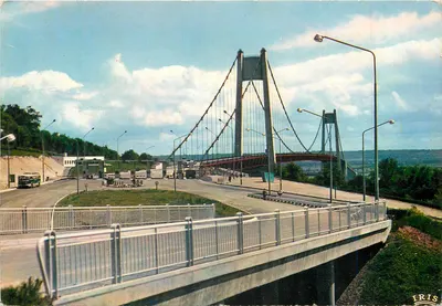 Ponte de Tancarville — vista do tablier — editor IRIS, n° 7013