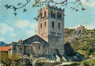 Abadia Saint-Martin du Canigou — Século XI — Éditions Roussillon Touristique, série 5912