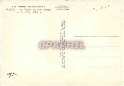 La Vallée du Ballon d'Alsace — De pittoreske Vosges — Uitgave La Cigogne — Achterkant