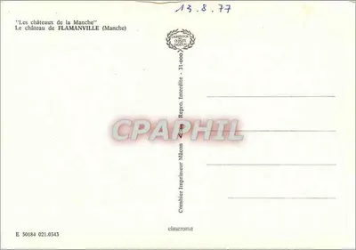 Castillo de Flamaville — Manche — Editor Combier — Reverso