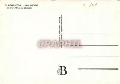 Zasada Honoru oświetiona — Fécamp — Wydawnictwo Bénédictine — Rewers