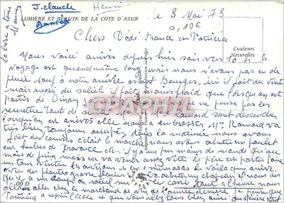 La Favière — Ricordo di LA FAVIERE — Colori Naturali — Verso