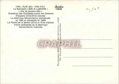Albi — Kunststadt — Verlag MOPY — Rückseite
