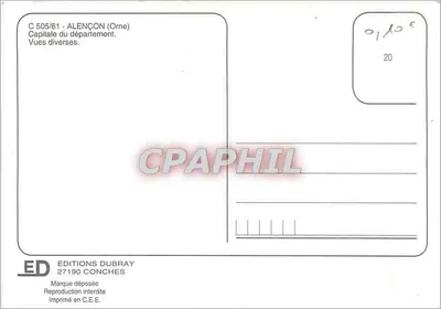 Alençon — Stolica departamentu — Éditions Dubray, nr C 505/61 — Rewers