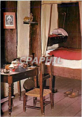 Quarto de dormir — Museu Histórico do Papel, Moulin Richard de Bas-Ambert — Cliché P. Peraudeau