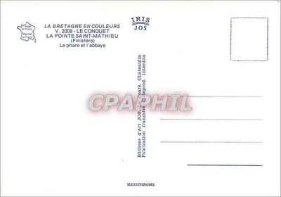 De Punta Saint-Mathieu — De vuurtoren en de abdij — Éditions d'Art JOS, Châteaulin — Achterkant