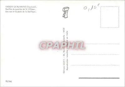 वॉज़न-ला-रोमेन (वॉक्लस) - विलास के इलाके की खुदाई, एक रूड़ और बेसिलिका के द्वार - सी.ई.पी.टी. - 35, बुलेवार्ड सॉर्बेला - निस — पीछे