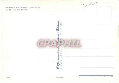 Vaison-la-Romaine — Das Haus der Messii — Editions Eyps — Rückseite
