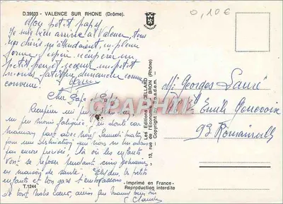 Rhone w Valence — widok panoramiczny i aktywności fluvialne — n°26 — Rewers