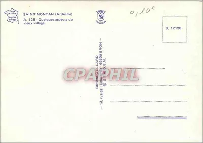 Saint Montan — aspectos do velho vilarejo — Edições Cellard Bron — Verso