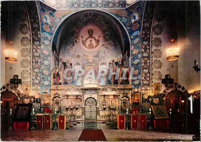 Catedral Ortodoxa Russa de Nice — Vista geral do interior — Mexichrome, n° 280