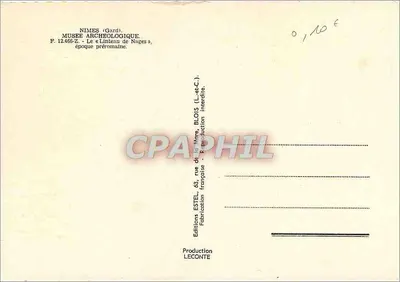Linteau de Nages — époque préromaine — Editions Estel, Blois — Rewers