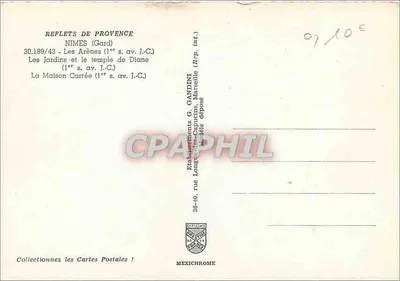 Nîmes — Souvenir de — Éditeur IRIS — Rewers