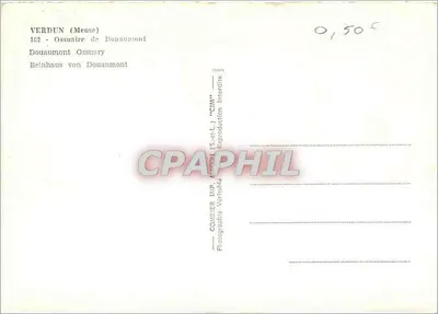Verdun - Ossuário de Douaumont — Comster Imp. (S.-et-L.) — Verso