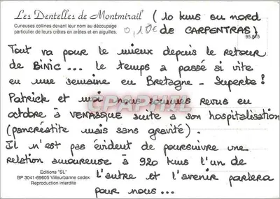 As Dentelhas de Montmirail — colinas curiosas diante do seu nome, com o corte particular de suas cristas em arestas e agulhas — Edições 'SL' — Verso