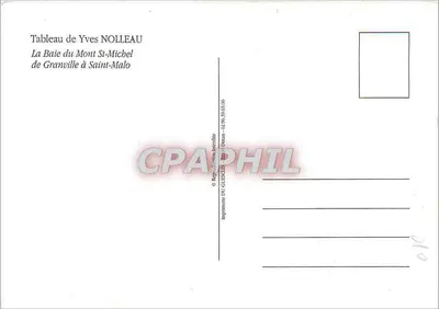 Zatoka Mont-Saint-Michel — Granville — Obraz Yves NOLLEAU — Rewers