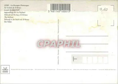 A Bretanha Pitoresca — Na baía de St Brieuc — editor YCA, n° 12205 — Verso