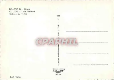 Château du Tertre — Bellême (Orne) — CIM — Verso