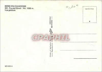 Besse-en-Chandesse — Algemene uitzicht — Grenoble Uitgaven SPADÈM — Achterkant