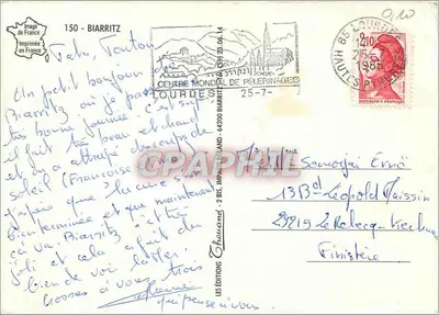 Biarritz — Telegram — Wydawnictwo Chouarès — Rewers