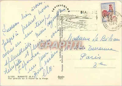 Biarritz — Skalista Wniebowzięta — Lavielle — Rewers