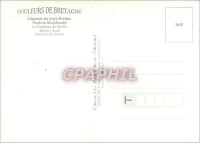 Das Grab von Merlin — Legende von Bretagne — LOAANN Art Editions (Hersteller) Nr. 1638 — Rückseite