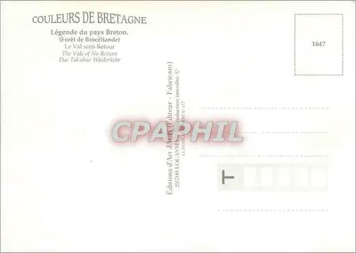 A Vala sem Retorno — Lenda do País Bretão — Edições de Arte Jocanna — Verso