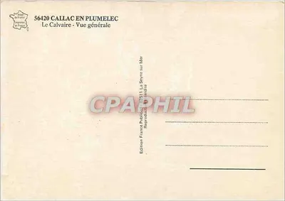 O Calvário em Callac-en-Plumelec — Vista geral — Edição France Publiée — Verso