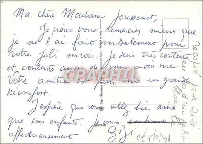 Pansées — devant tronc d'arbre — imprimé en Italie — Rewers