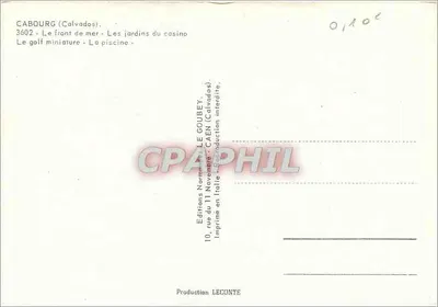 Cabourg — plaża kwiatów — wydawca Emy, nr 3602 — Rewers