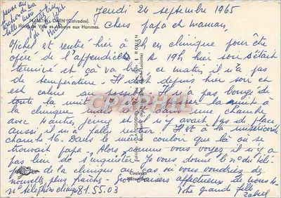 Cygula — Klasztor Mężczyzn i katedra w Tours — wydawca Cygula, n° 14/1614 — Rewers