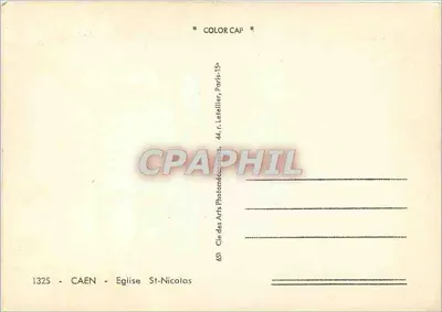 Caen — Kościół św. Nikodema — Kinoteka Sztuki, Paryż — Rewers