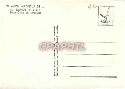 Saumur — Santa Maria degli Ardili — Edizione Lapie — Verso