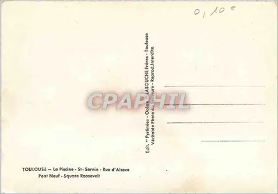 Toulouse — Lembrete de Toulouse — Editor LABOUCHE Frères — Verso