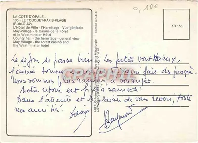 Le Touquet-Paris-Plage — vista geral — Impressora da Metalurgia — Verso