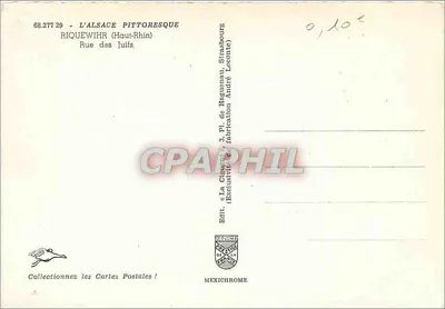 Riquewihr — Ulica Żydów — Wydawca: André Leconte, Strasburg — Rewers