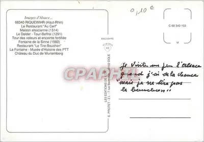 Riquewihr — Widok panoramiczny — Les Éditions de L'Alsace — Rewers