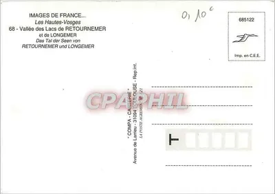 Vallee des Lacs — Valle dei Lacs di Retournemer — COMPA-CALCERIE, Toulouse — Verso