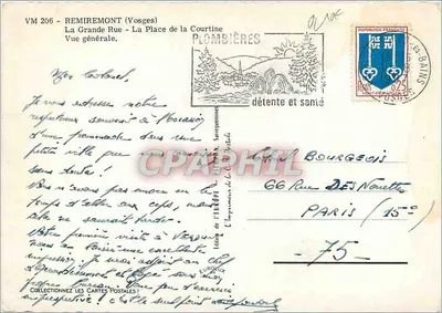 Remiremont — Vista geral — Plombières — Verso