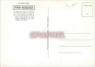 Wizyta w kryptach PIPER-HEIDSIECK — Réims — Rewers