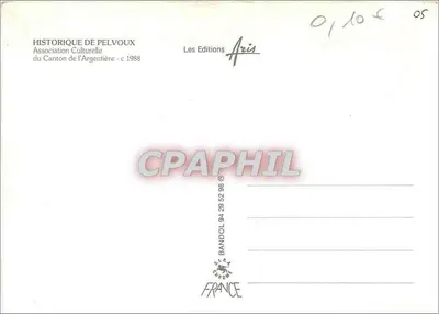 Pelvoux — Histórico — Les Editions Aris — Verso