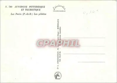 Lago Pavin (P.-de-D.) — Os pedalos — Editor L. Chatagneau, Bordeaux — Verso