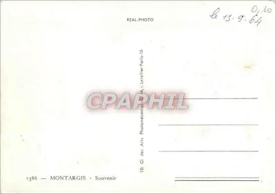 Montargis — Vista panorâmica — Lembrete — Verso