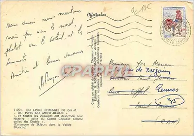 Aiguilles du Diable — Grand Capucin — Éditions G. Rossat-Mignod — Rewers