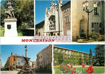 Montbrison (Loire) — diferentes aspectos da cidade — Cartes Postales Diffusion, B. Loire