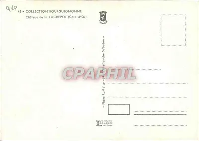 Zamek ROCHEPOT — Côte-d'Or — Foto R. Maïry — Rewers