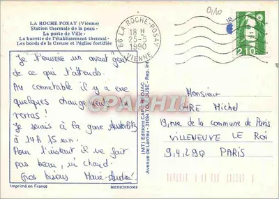 La Roche-Posay — estação termal da pele — (MT) Edições de Larrieu — Verso